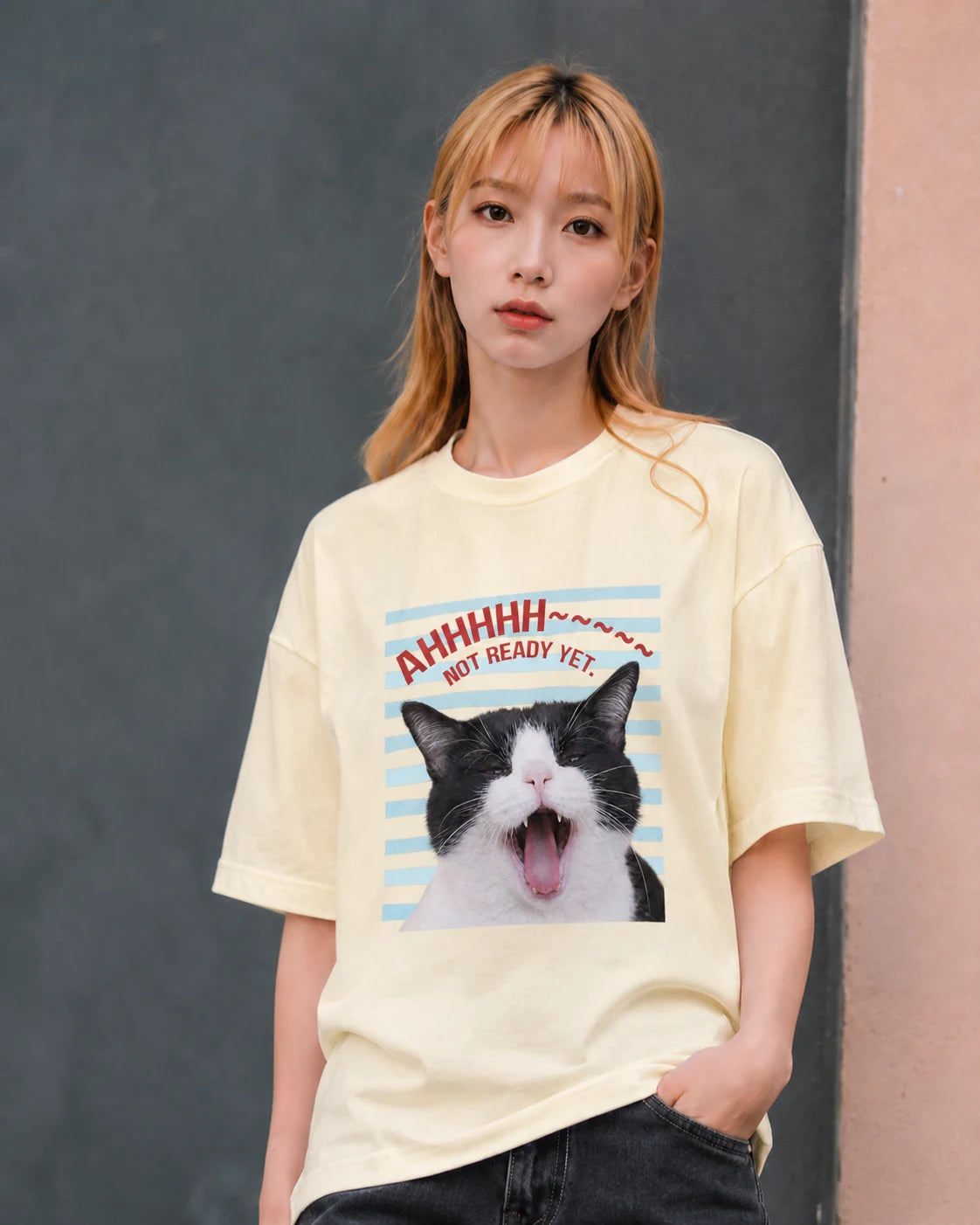 あーっ アイボリーTシャツ着用イメージ