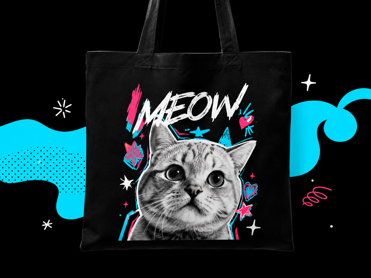 CAT LOVERS tote bag