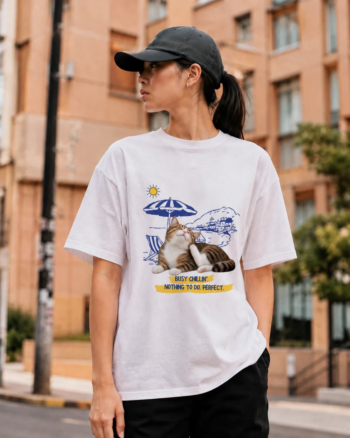 何もしない用事 Tシャツ着用イメージ
